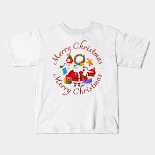 Retro Christmas design Kids T-Shirt